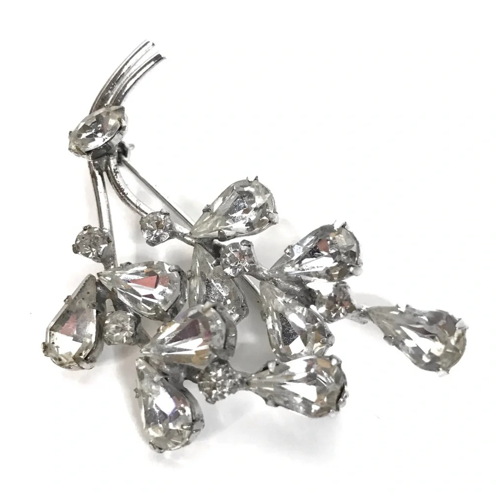 Major Sparkle Vintage Crystal Rhinestone Brooch
